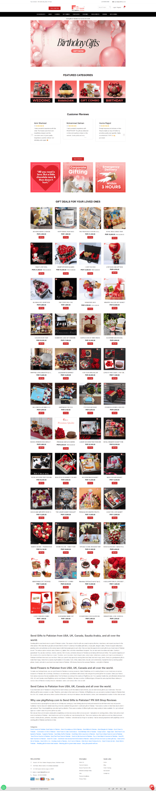 PK GiftShop – Laravel-Based eCommerce Store for Gifts